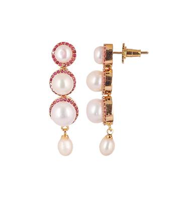 Natural fresh water pearls set from hyderabad 4