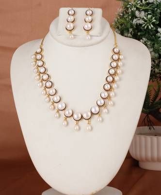 Natural fresh water pearls set from hyderabad 1