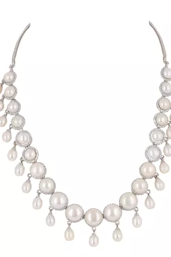 Natural fresh water pearls set from hyderabad