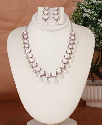 Natural fresh water pearls set from hyderabad 1