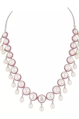 Natural fresh water pearls set from hyderabad