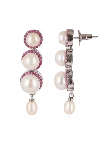 Natural fresh water pearls set from hyderabad