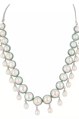 Natural fresh water pearls set from hyderabad