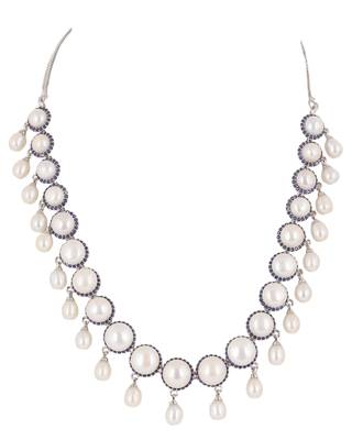 Natural fresh water pearls set from hyderabad 3