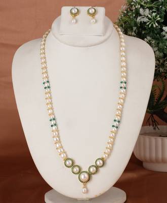 Natural fresh water pearls set from hyderabad 1