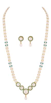 Natural fresh water pearls set from hyderabad 2