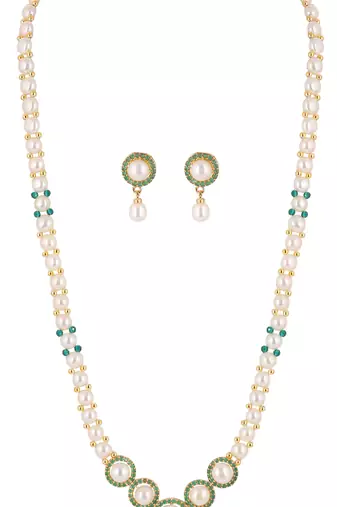 Natural fresh water pearls set from hyderabad