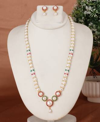 Natural fresh water pearls set from hyderabad 1