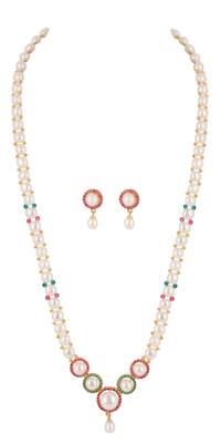 Natural fresh water pearls set from hyderabad 2