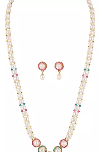 Natural fresh water pearls set from hyderabad