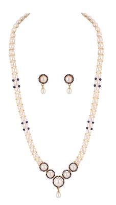 Natural fresh water pearls set from hyderabad 2