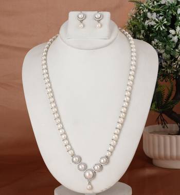 Natural fresh water pearls set from hyderabad 1