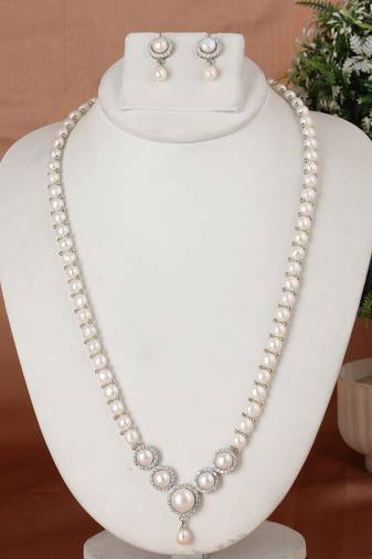 Natural fresh water pearls set from hyderabad