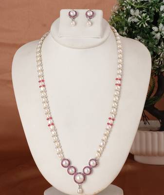 Natural fresh water pearls set from hyderabad 1