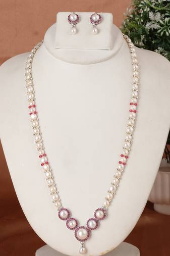 Natural fresh water pearls set from hyderabad