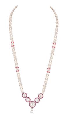Natural fresh water pearls set from hyderabad 3