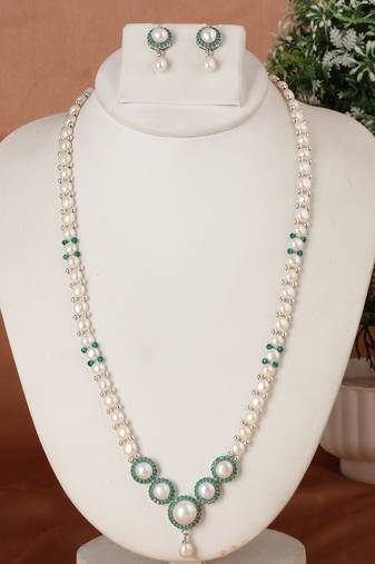 Natural fresh water pearls set from hyderabad