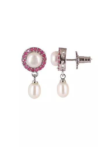 Natural fresh water pearls set from hyderabad