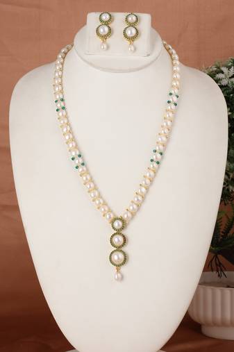 Natural fresh water pearls set from hyderabad
