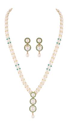 Natural fresh water pearls set from hyderabad 2