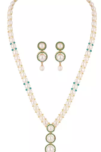 Natural fresh water pearls set from hyderabad