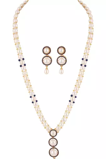 Natural fresh water pearls set from hyderabad