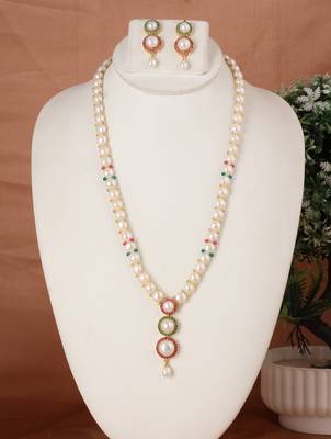 Natural fresh water pearls set from hyderabad 1