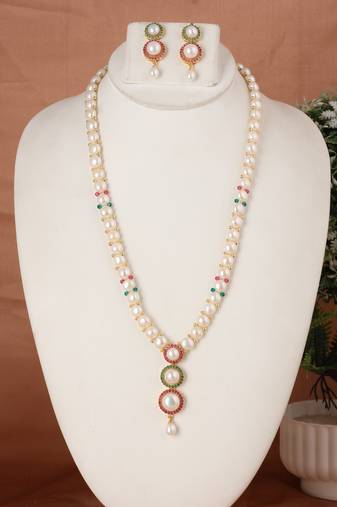 Natural fresh water pearls set from hyderabad