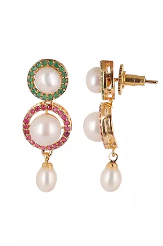 Natural fresh water pearls set from hyderabad