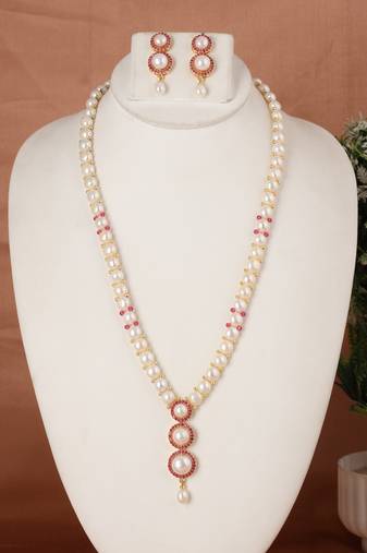Natural fresh water pearls set from hyderabad