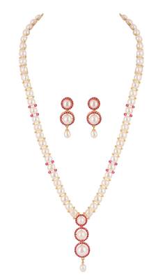 Natural fresh water pearls set from hyderabad 2