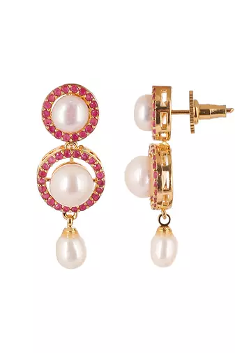 Natural fresh water pearls set from hyderabad