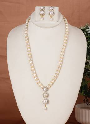 Natural fresh water pearls set from hyderabad 1