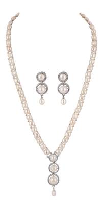 Natural fresh water pearls set from hyderabad 2