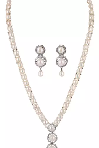 Natural fresh water pearls set from hyderabad