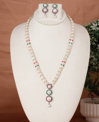 Natural fresh water pearls set from hyderabad 1