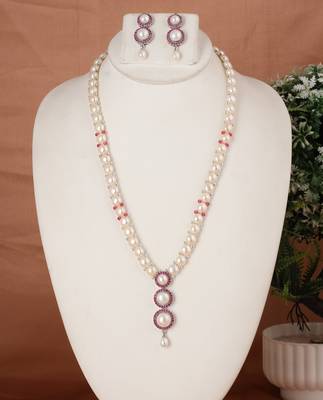 Natural fresh water pearls set from hyderabad 1