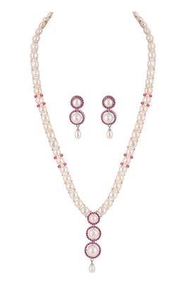 Natural fresh water pearls set from hyderabad 2
