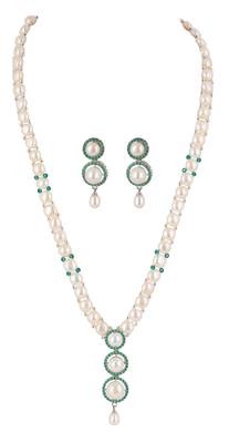 Natural fresh water pearls set from hyderabad 2