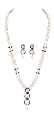 Natural fresh water pearls set from hyderabad 2