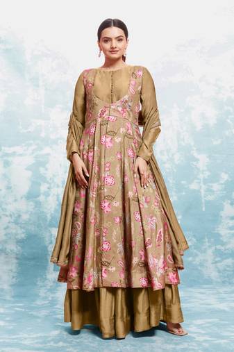 Pink blossom earthy gown