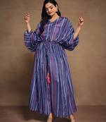 Stripped blue color kaftan