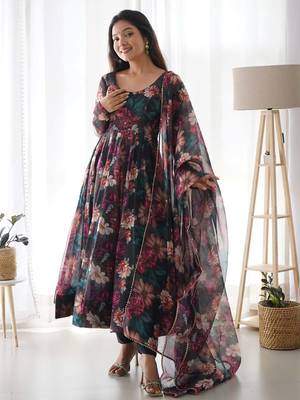 Fusionic pink  ethnic-suits with dupatta 1