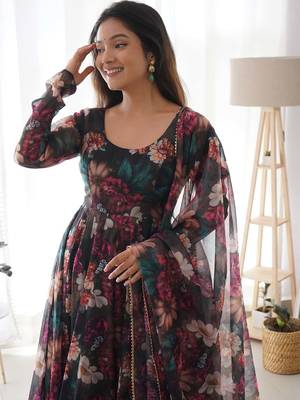 Fusionic pink  ethnic-suits with dupatta 3