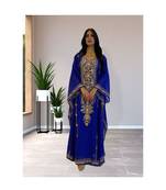 Ink Blue Reception Kaftan for Women