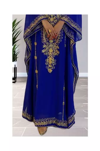 Ink Blue Reception Kaftan for Women
