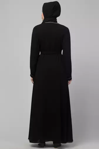 latest shrug women stylish Abaya  burkha Black 