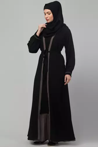 latest shrug women stylish Abaya  burkha Black 