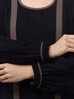 latest shrug women stylish Abaya  burkha Black  5