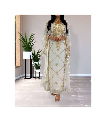 White Wedding Kaftan for Woemn 1
